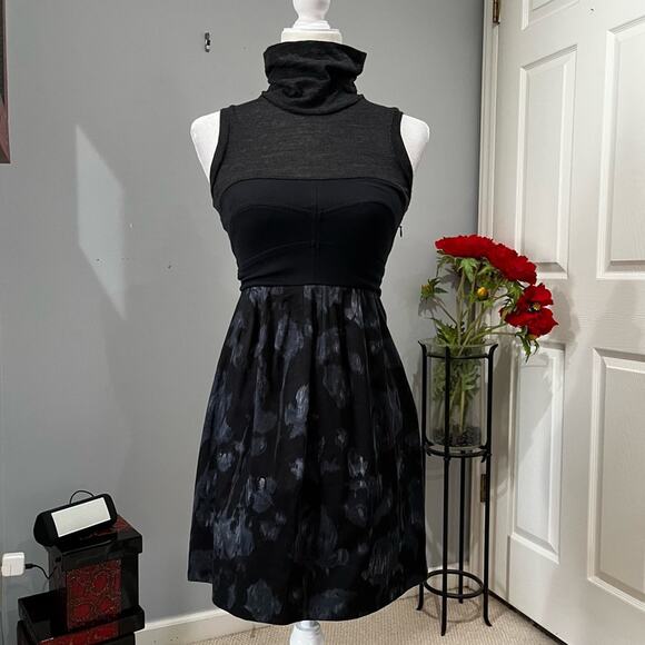 NEW Theory Wool Cotton Classic Tailored Structured Fit Flare Sleeveless Dress 0 - Picture 6 of 16